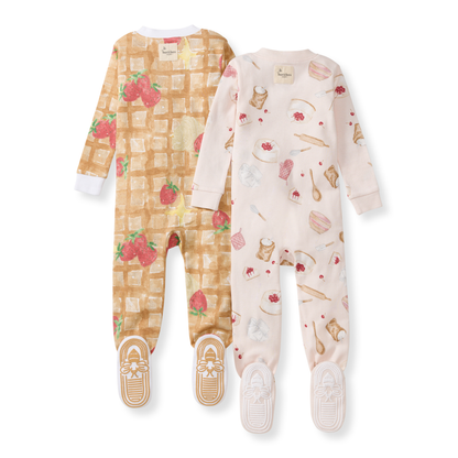 Waffle & Cheesecake Sleeper 2 Pack: Whole Wheat / 18 Months