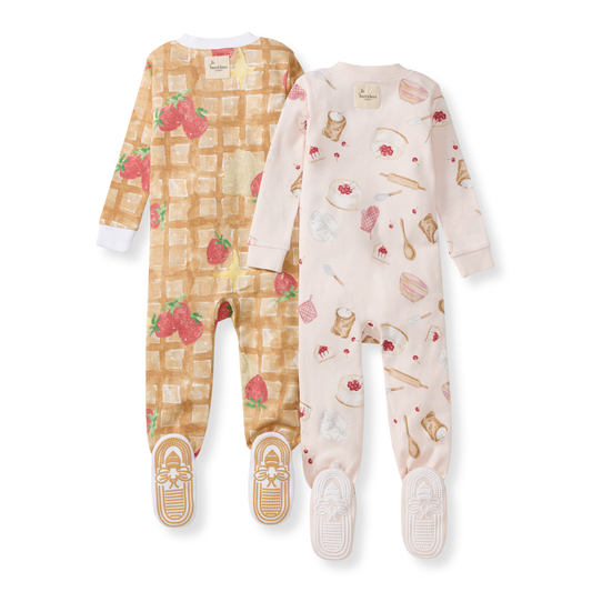 Waffle & Cheesecake Sleeper 2 Pack: Whole Wheat / 18 Months