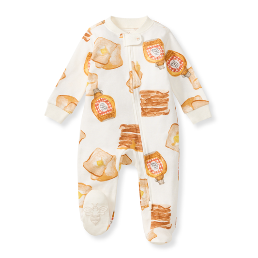 French Toast Sleep & Play: Eggshell / Preemie