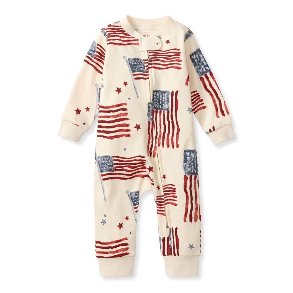 American Flag Organic Cotton Sleep & Play: 3-6M