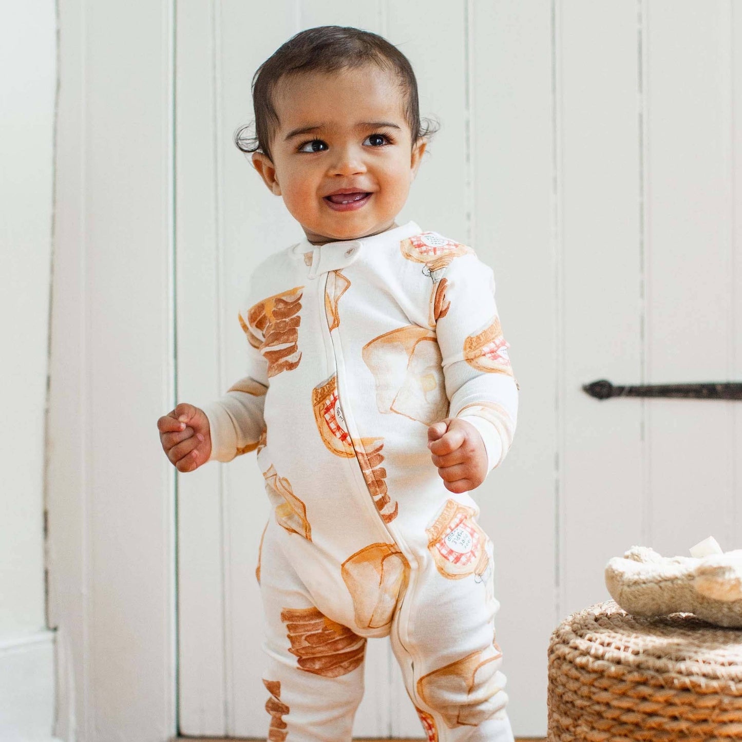 French Toast Sleep & Play: Eggshell / Preemie